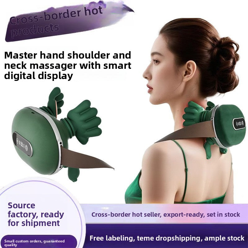 Rechargeable Neck and Shoulder Massager with Heat Therapy